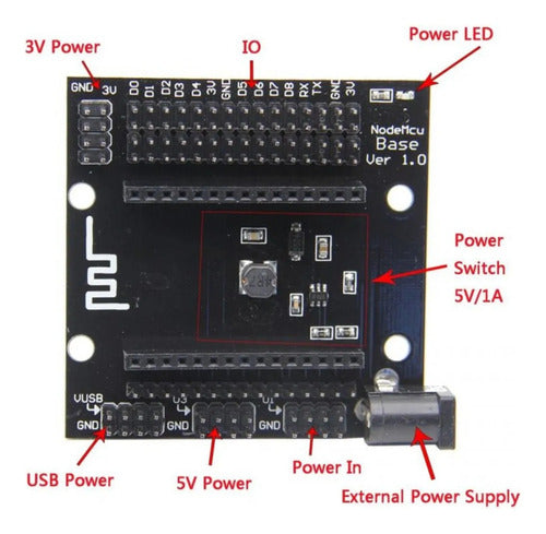 Placa De Expansión Nodemcu Lua Wifi Esp8266