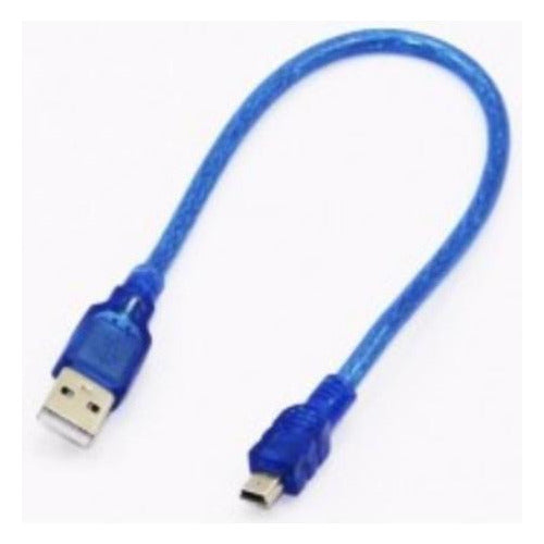 Cable MiniUSB de USB2,0 Macho a MiniUSB 5 Pin 30cm