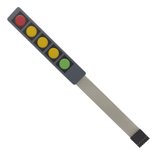 Teclado 1x5 5 teclas Membranas, Arduino Raspberry Pic ...