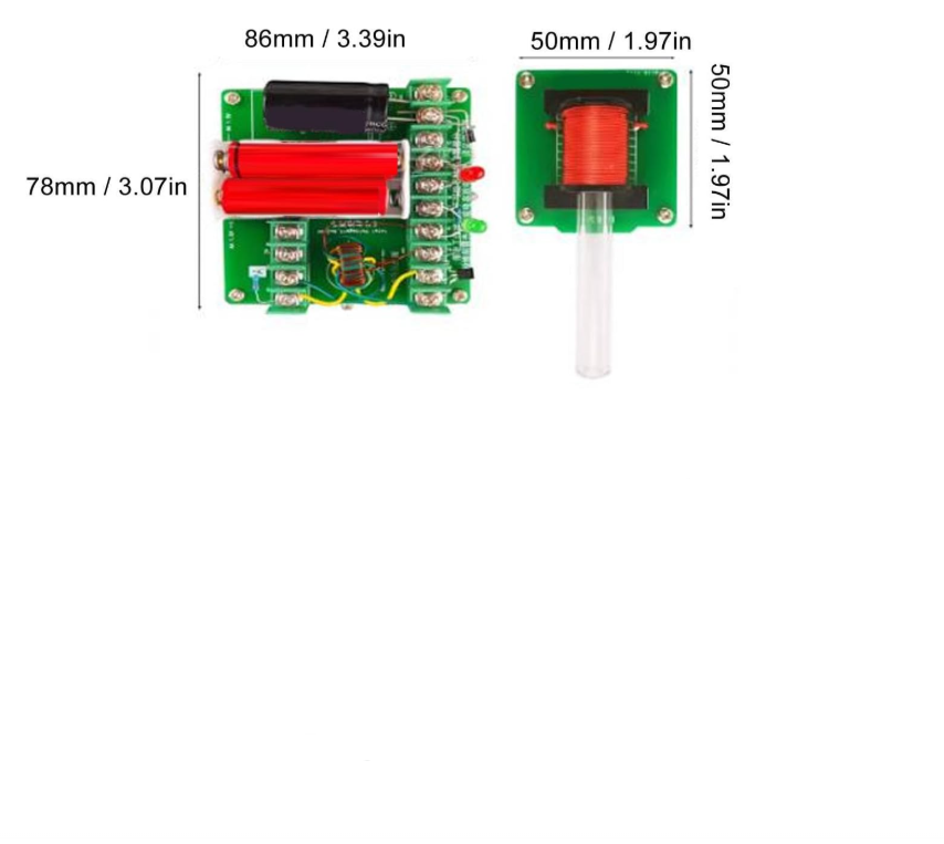 Kit de pistola electromagnética de alto voltaje para armar uno mismo DIY