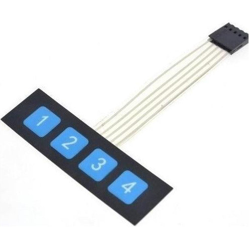 Teclado 1x4 4 Teclas tipo Membranas