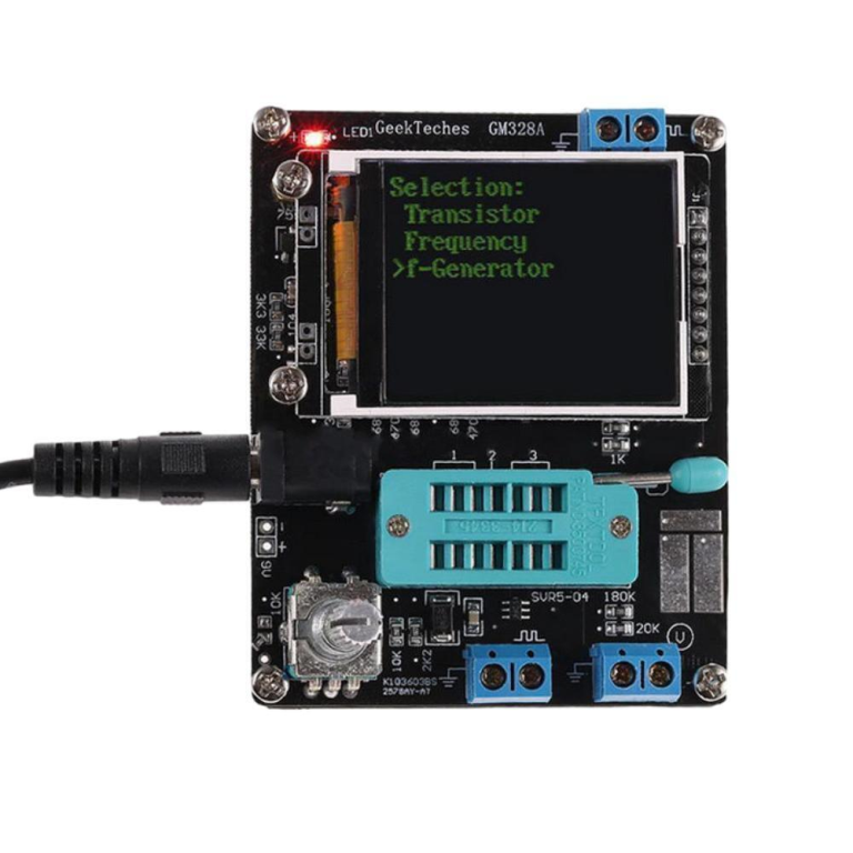 Kit Probador Transistores Diodos Mosfet ..GM328 + case acrílico + cargador