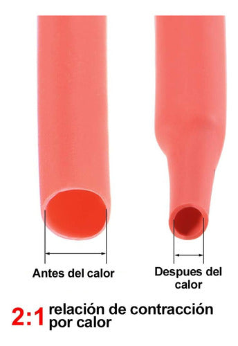 Tubo termorretráctil versión engrosada de 8mm