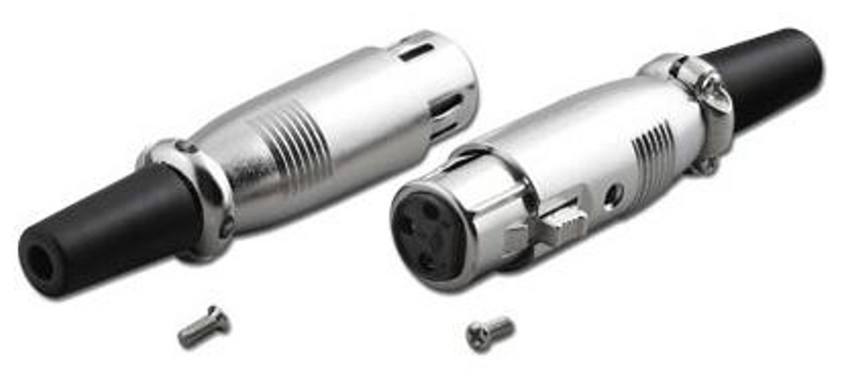 Conector de audio XRL 3Pines Hembra microfono Estilo Japonés