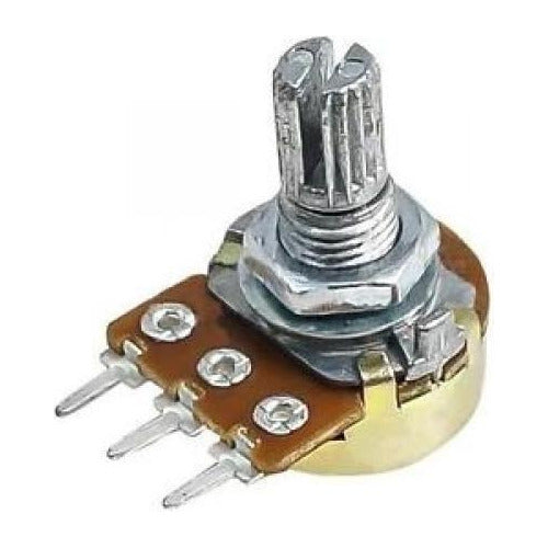 Potenciometro rotativo lineal WH148 de panel olla 3 pin  de  B1kOhm a B1MOhm