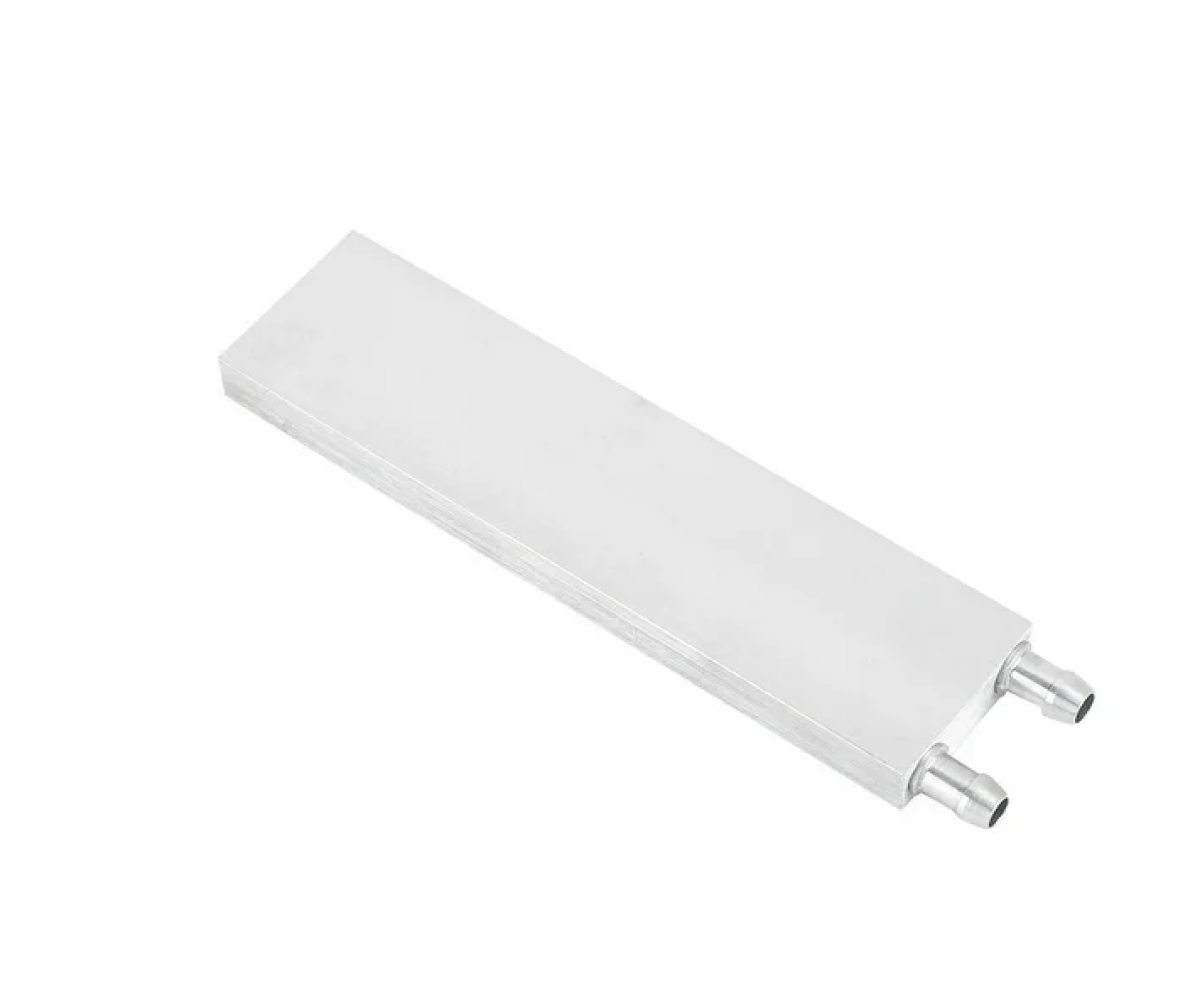 Bloque de refrigeración por agua de aluminio 40x200x12mm  Lineales  nozzles