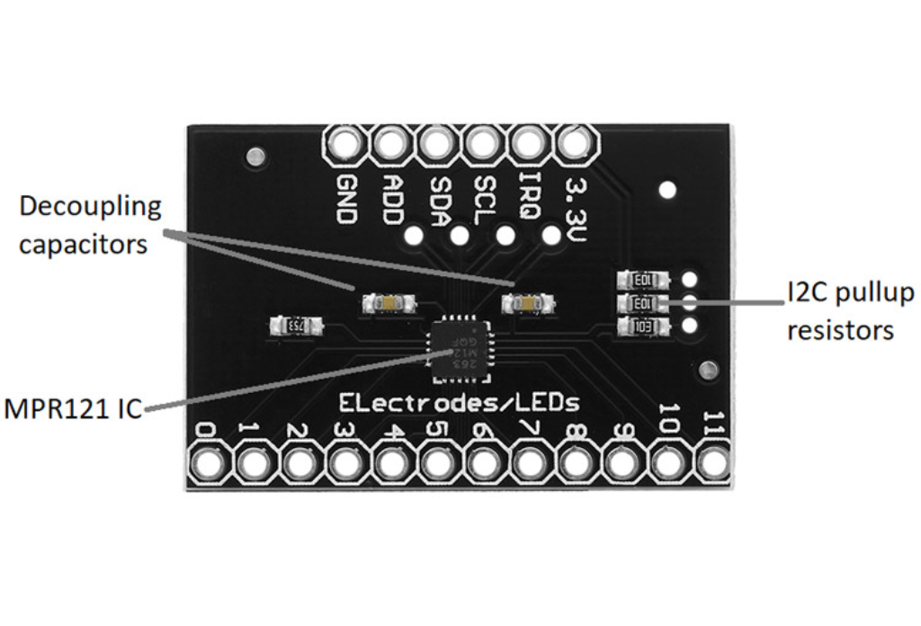 MPR121-Breakout-v12 Capacitive Touch Sensor