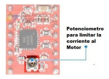 Driver A4988 y Disipador, Pololu, Impresora 3d Motor A Pasos  Style Red
