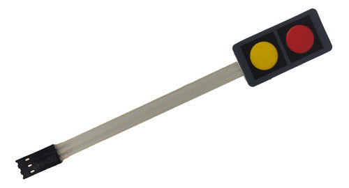 Teclado 1x2 2Teclas Membranas, Arduino Raspberry Pic ...