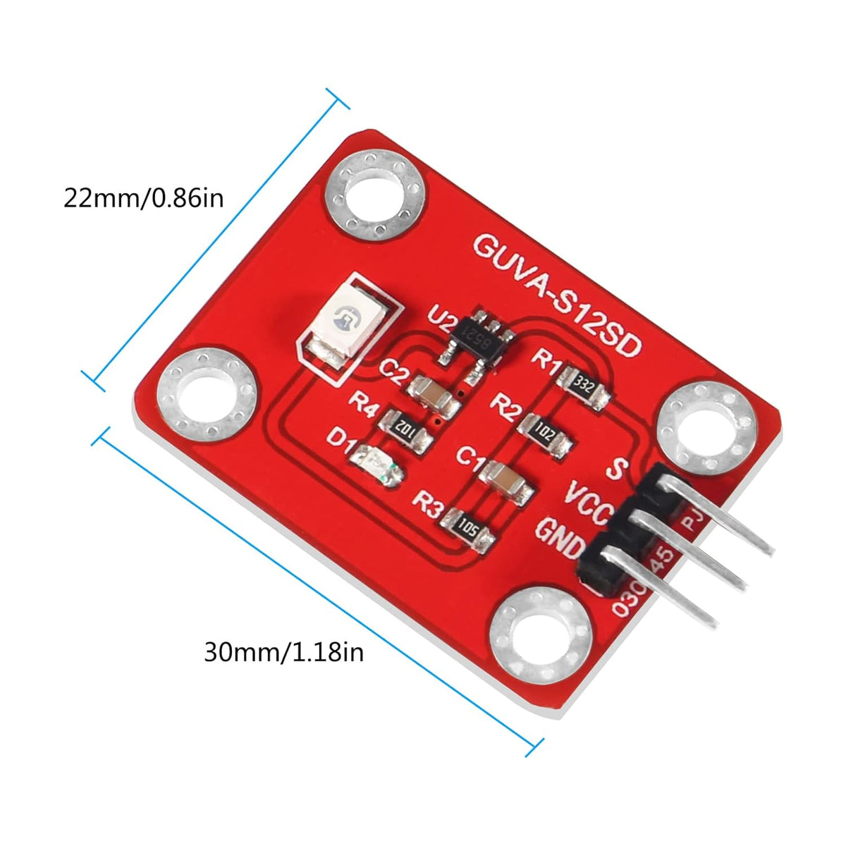 Sensor UV Intensidad Solar Ultravioleta CJMCU-GUVA-S12SD 240-370nm