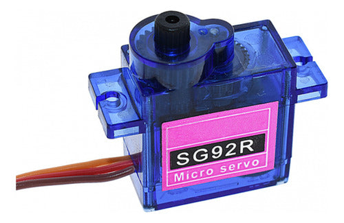 Servomotor SG92R 180°(sin límite) 2.5Kg/cm Tower Pro Rotación continua compatible con Arduino, Pic, Raspberry Pi, etc.