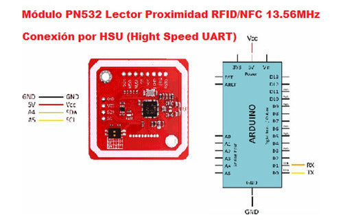 Módulo PN532 Lector Proximidad RFID/NFC 13.56MHz