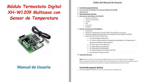 Termostato W1209 Oferta para  2 unidades Control Regulacion Temperatura