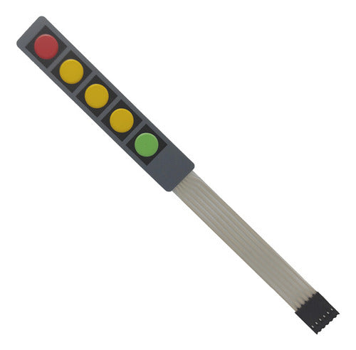 Teclado 1x5 5 teclas Membranas, Arduino Raspberry Pic ...