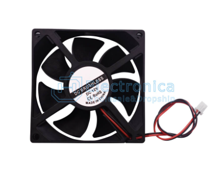 Ventilador 9225 para radiador de agua refrigeracion drenaje por agua  9*9*2.5CM  Same as Fan iincluded in Tehermoelectric Peltier YXK606 12V